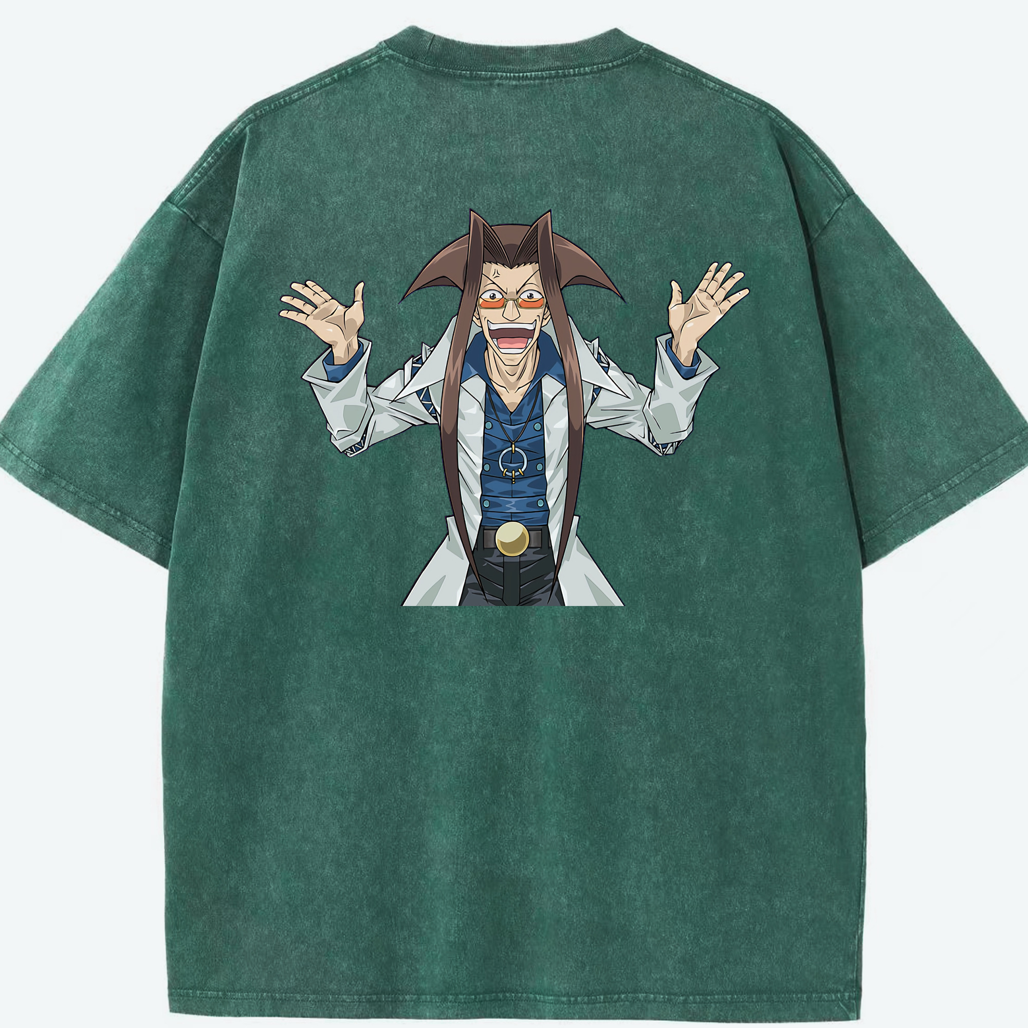 （画像用） 遊☆戯☆王 Yu-Gi-Oh! 綿100% ヴィンテージ風 半袖Tシャツ（背面プリント）